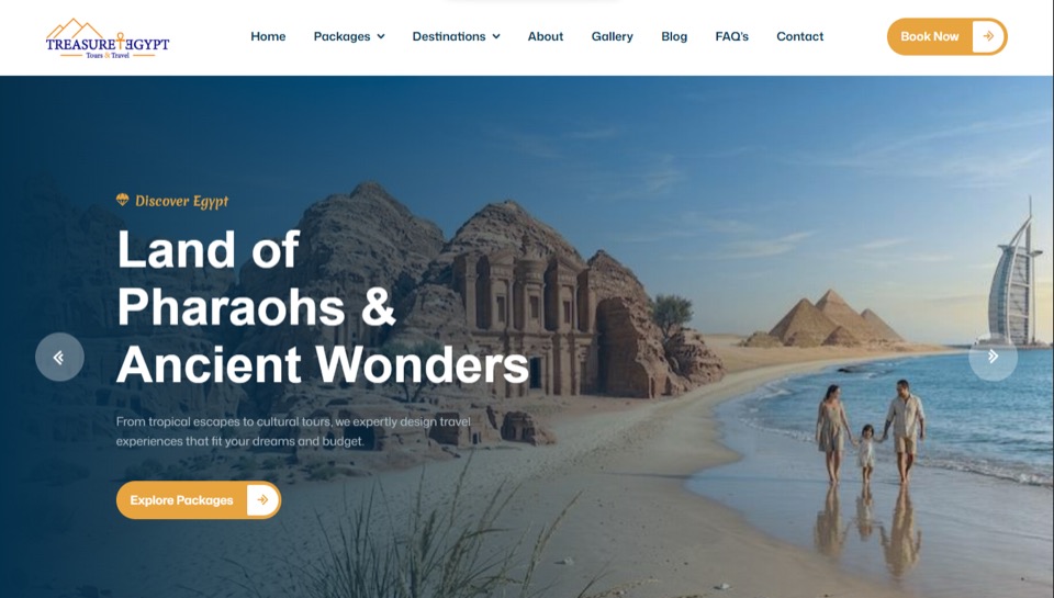 لقطة من موقع Treasure Egypt